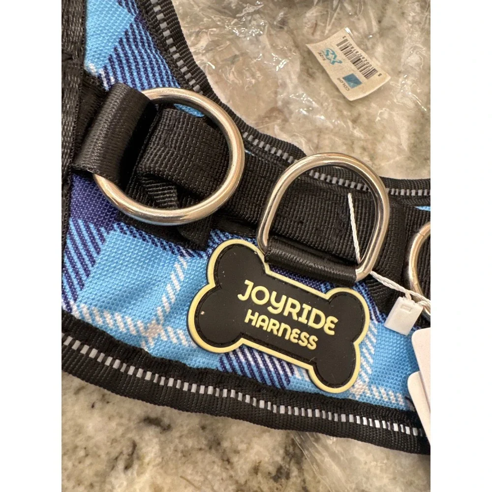 Joyride Blue Plaid Dog Harness Size XS NWT